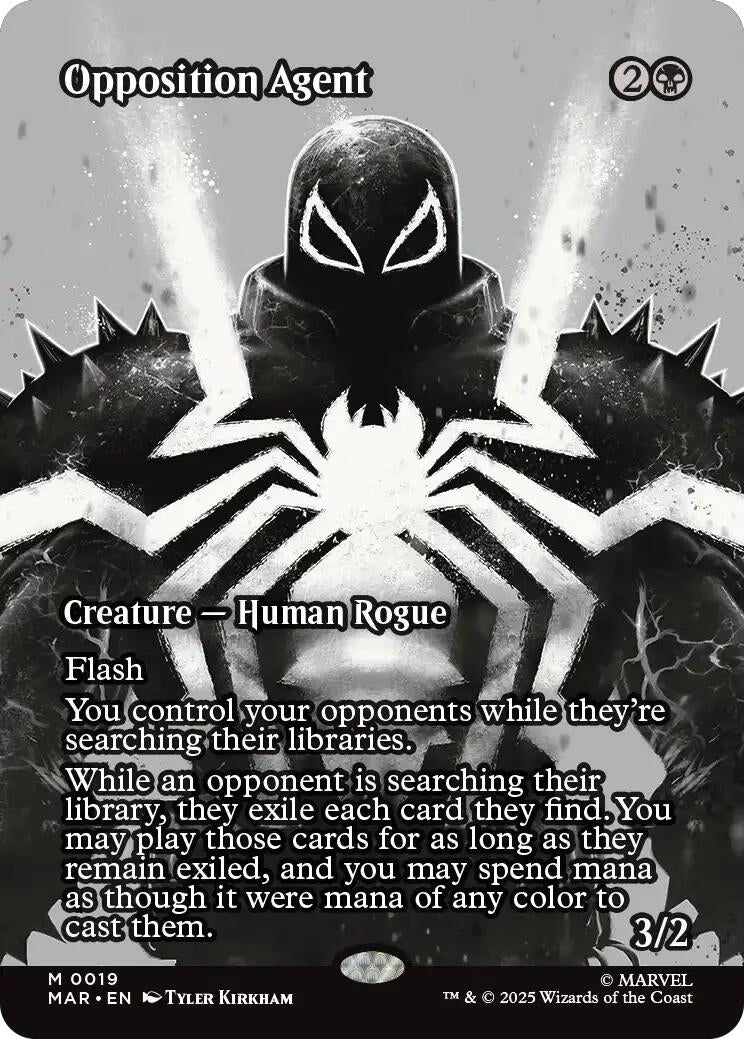 Opposition Agent (Borderless) (19) (Marvel Universe Eternal-Legal) (MAR)