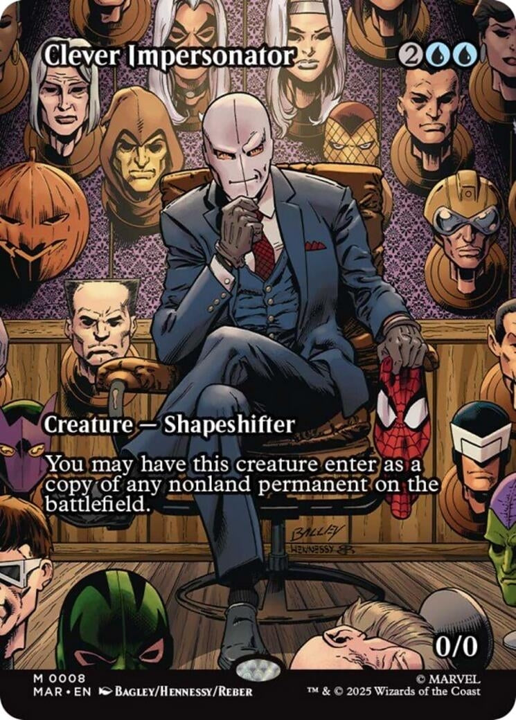 Clever Impersonator (Borderless) (8) (Marvel Universe Eternal-Legal) (MAR)
