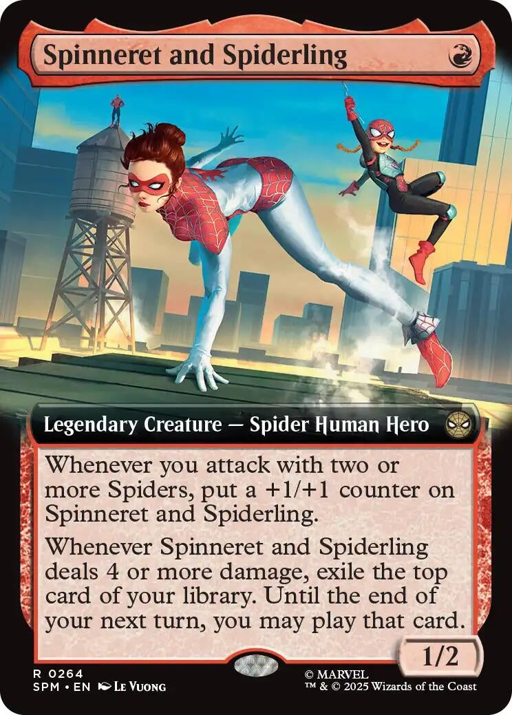 Spinneret and Spiderling (Extended Art) (264) (Marvel's Spider-Man) (SPM)