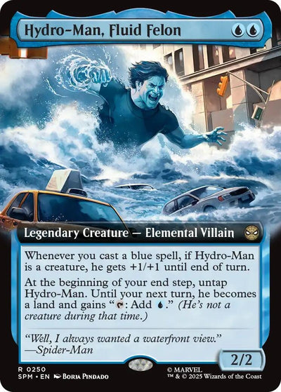 Hydro-Man, Fluid Felon (Extended Art) (250) (Marvel's Spider-Man) (SPM)