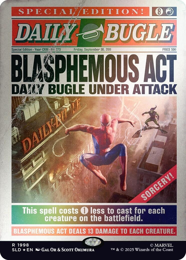 Blasphemous Act (1998) (Rainbow Foil) (1998) (Secret Lair Drop Series)