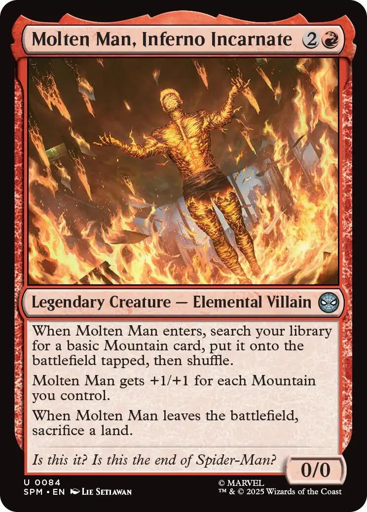 Molten Man, Inferno Incarnate (84) (Marvel's Spider-Man) (SPM)