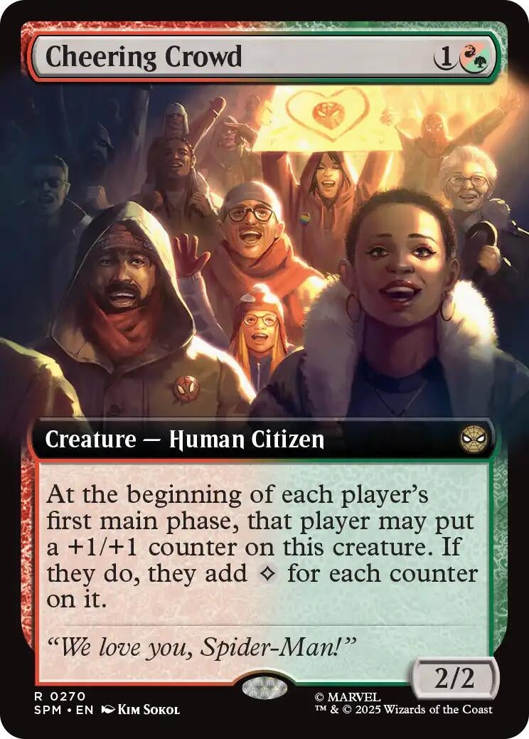 Cheering Crowd (Extended Art) (270) (Marvel's Spider-Man) (SPM)