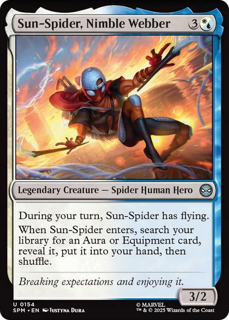 Image for Sun-Spider, Nimble Webber (154) (Marvel's Spider-Man) - Magic: The Gathering