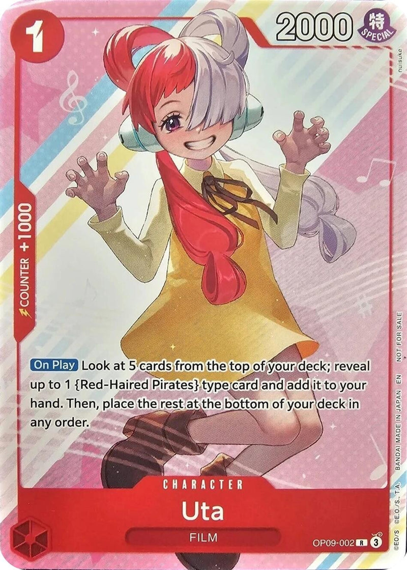 Image for Uta (Welcome Pack Vol. 2) (OP09-002) (One Piece Promotion Cards) - One Piece Card Game