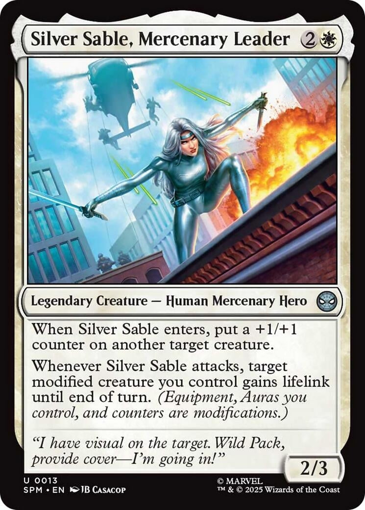 Silver Sable, Mercenary Leader (13) (Marvel's Spider-Man) (SPM)