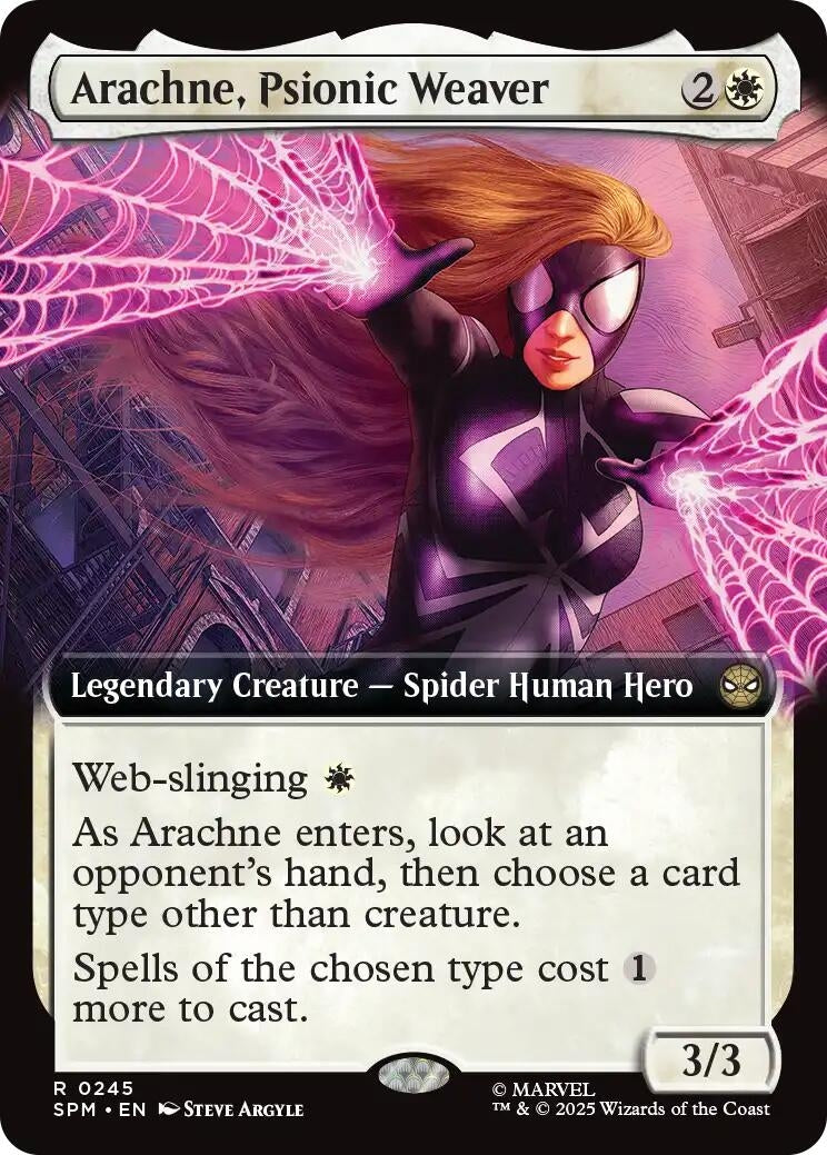 Arachne, Psionic Weaver (Extended Art) (245) (Marvel's Spider-Man) (SPM)