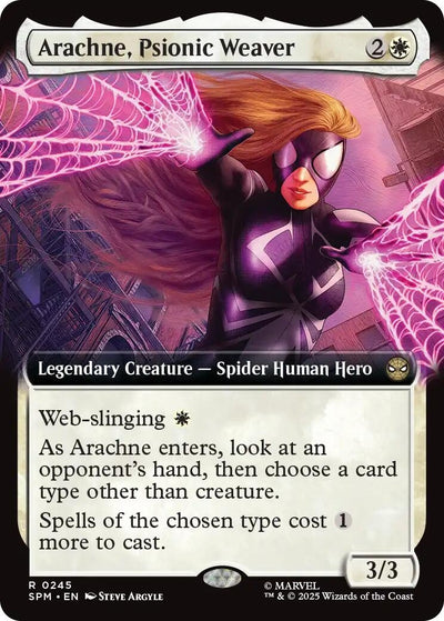 Arachne, Psionic Weaver (Extended Art) (245) (Marvel's Spider-Man) (SPM)
