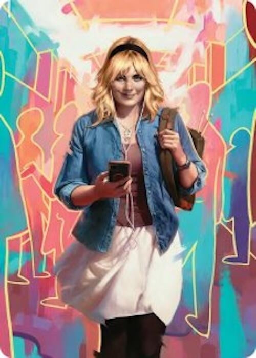 Gwen Stacy Art Card (13/54) (13) (Art Series: Marvel's Spider-Man)