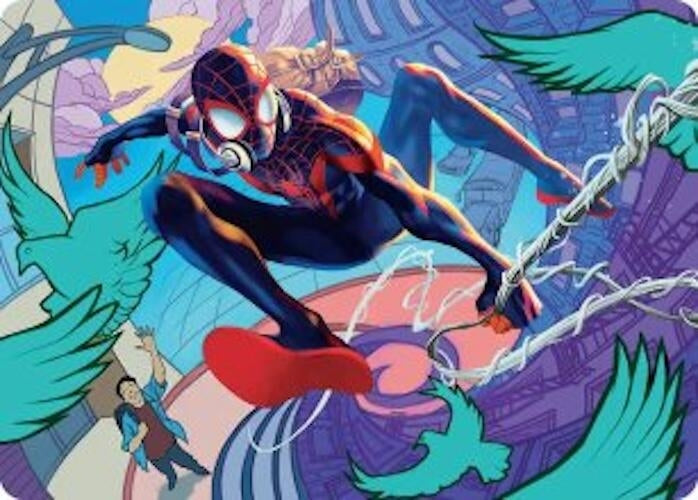 Spider-Man, Brooklyn Visionary Art Card (20) (Art Series: Marvel's Spider-Man)