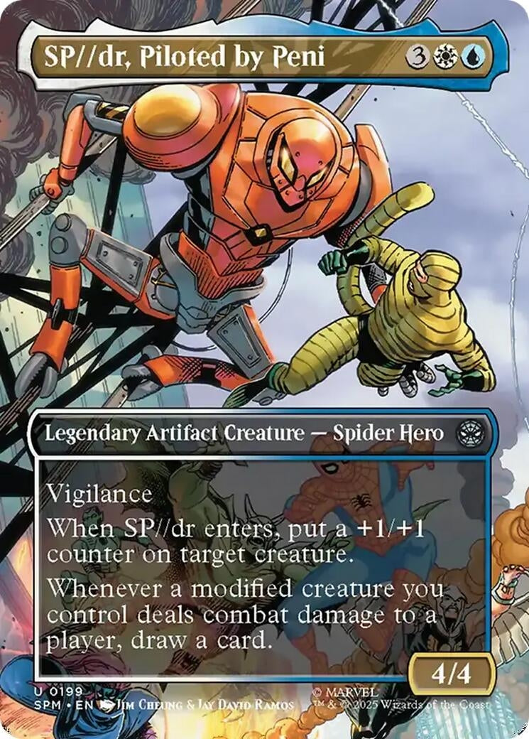 Image for SP//dr, Piloted by Peni (Borderless) (199) (Marvel's Spider-Man) - Magic: The Gathering