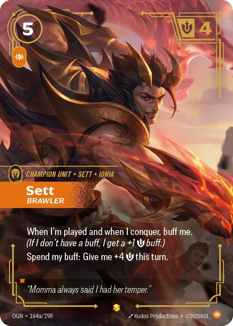Sett - Brawler (Alternate Art) (164a/298) (Origins)