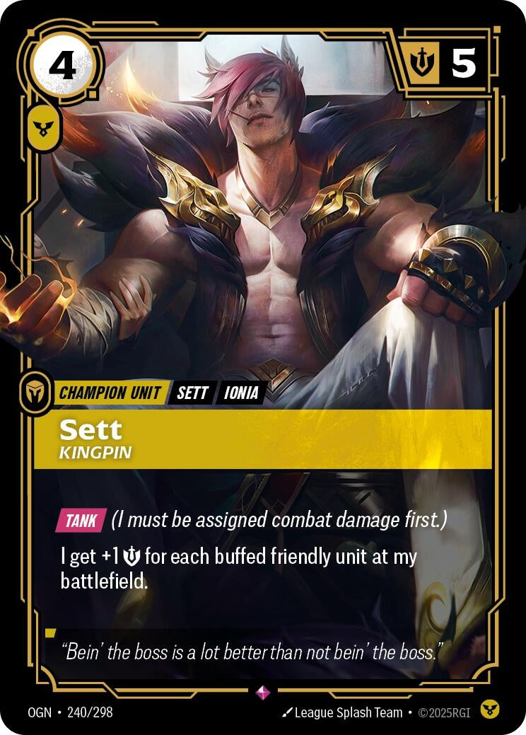 Sett - Kingpin (240/298) (Origins)