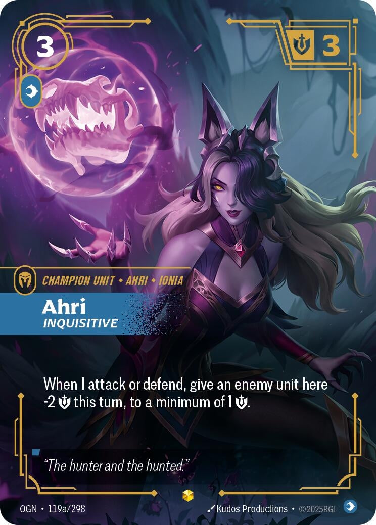 Ahri - Inquisitive (Alternate Art) (119a/298) (Origins)