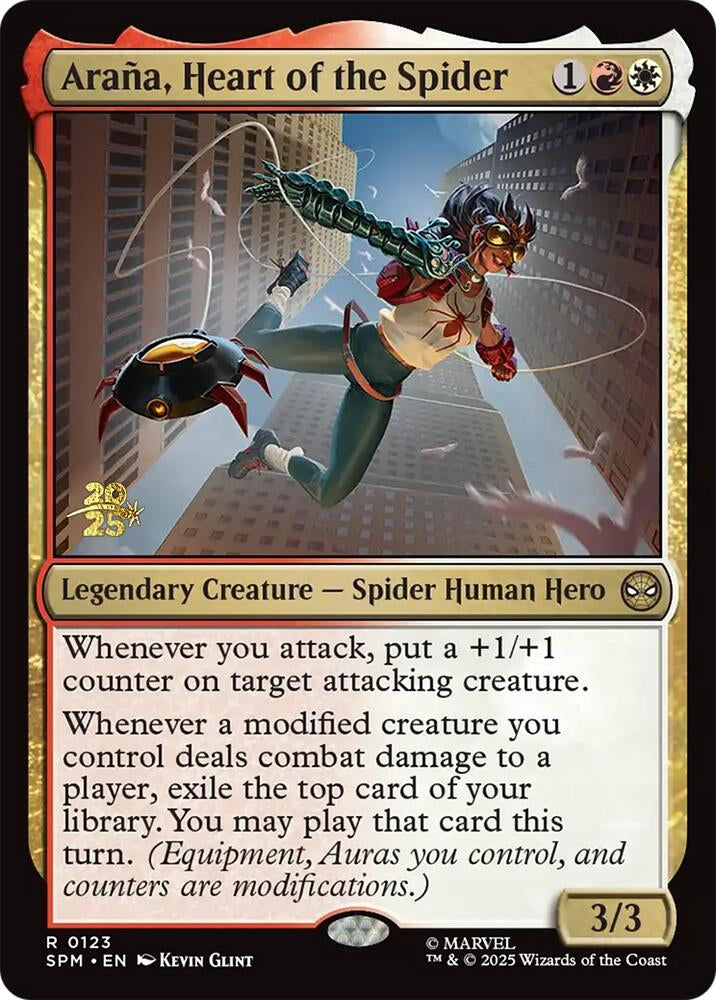 Arana, Heart of the Spider (123) (Prerelease Cards)