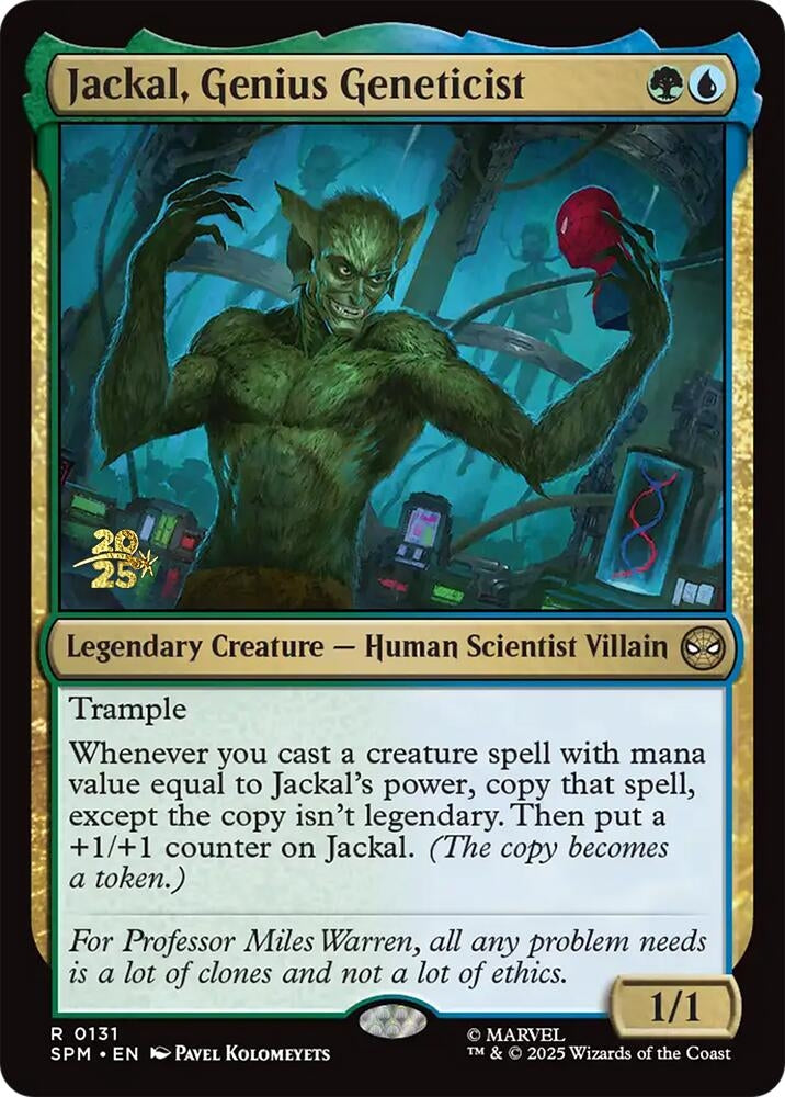 Jackal, Genius Geneticist (131) (Prerelease Cards)
