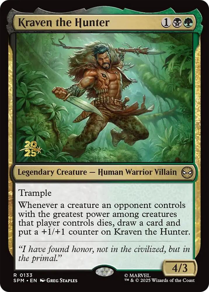 Kraven the Hunter (133) (Prerelease Cards)