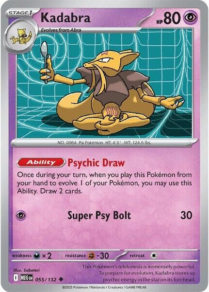 Image for Kadabra (055/132) (ME01: Mega Evolution) - Pokemon