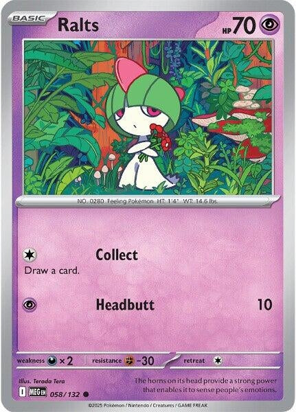 Image for Ralts (058/132) (ME01: Mega Evolution) - Pokemon