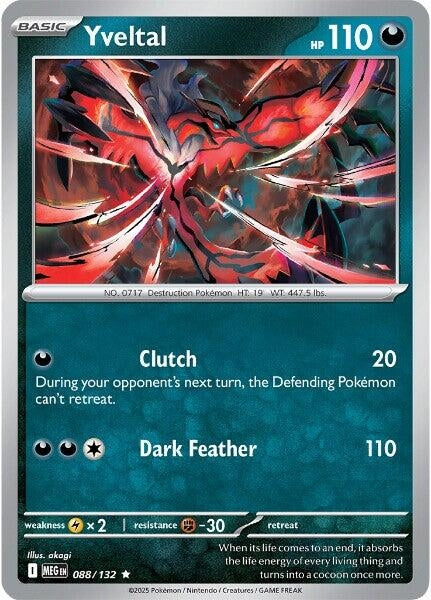 Image for Yveltal (088/132) (ME01: Mega Evolution) - Pokemon