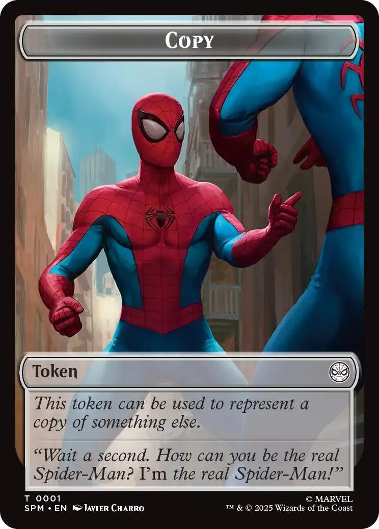 Copy // Human Citizen Double-Sided Token (1 // 4) (Marvel's Spider-Man)