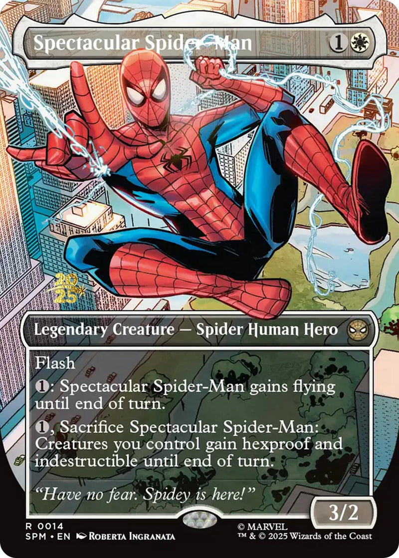 Spectacular Spider-Man (Borderless) (14) (Prerelease Cards)