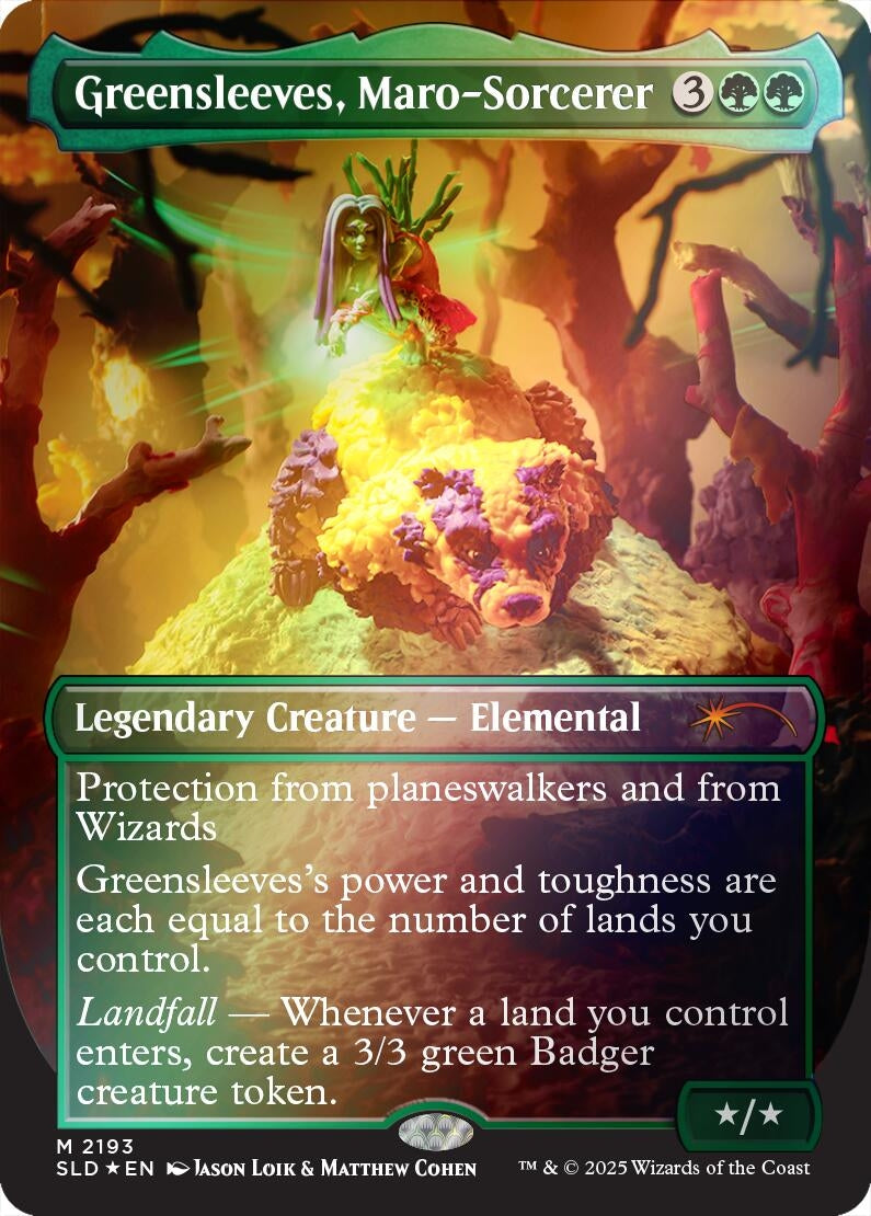 Greensleeves, Maro-Sorcerer (Rainbow Foil) (2193) (Secret Lair Drop Series)