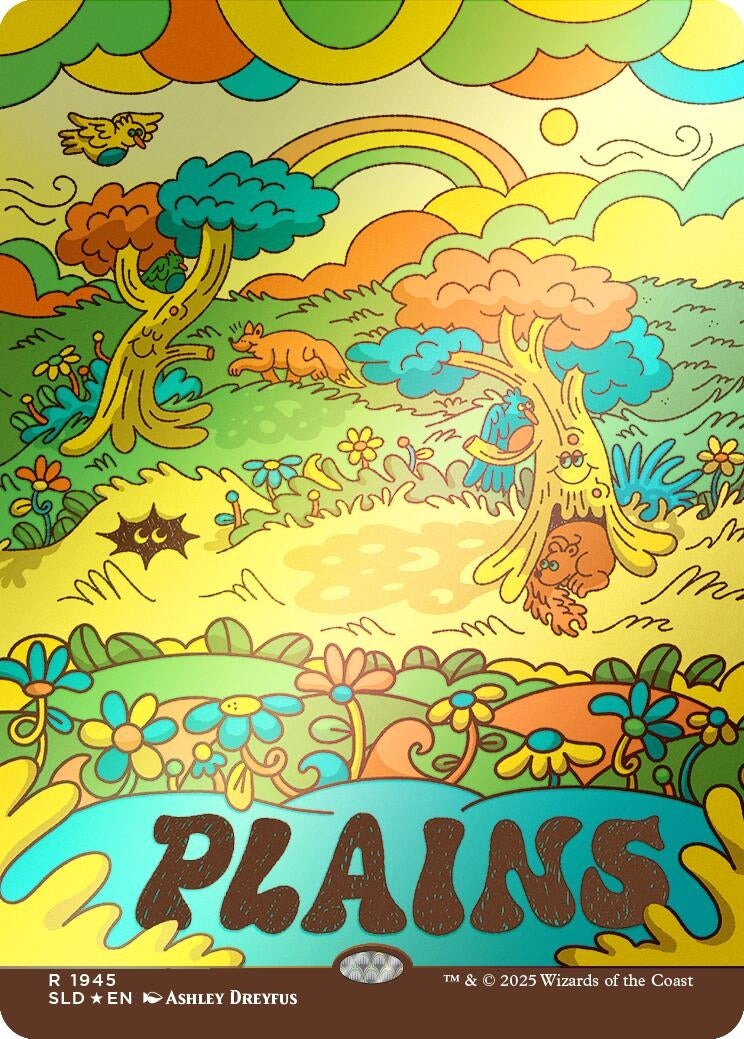 Plains (1945) (Rainbow Foil) (1945) (Secret Lair Drop Series)