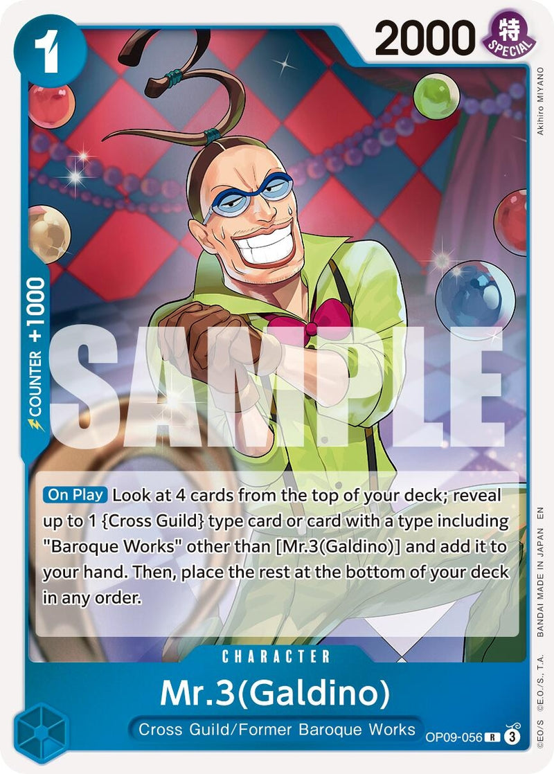 Image for Mr.3(Galdino) - OP09-056 (Reprint) (OP09-056) (Premium Booster -The Best- Vol. 2) - One Piece Card Game