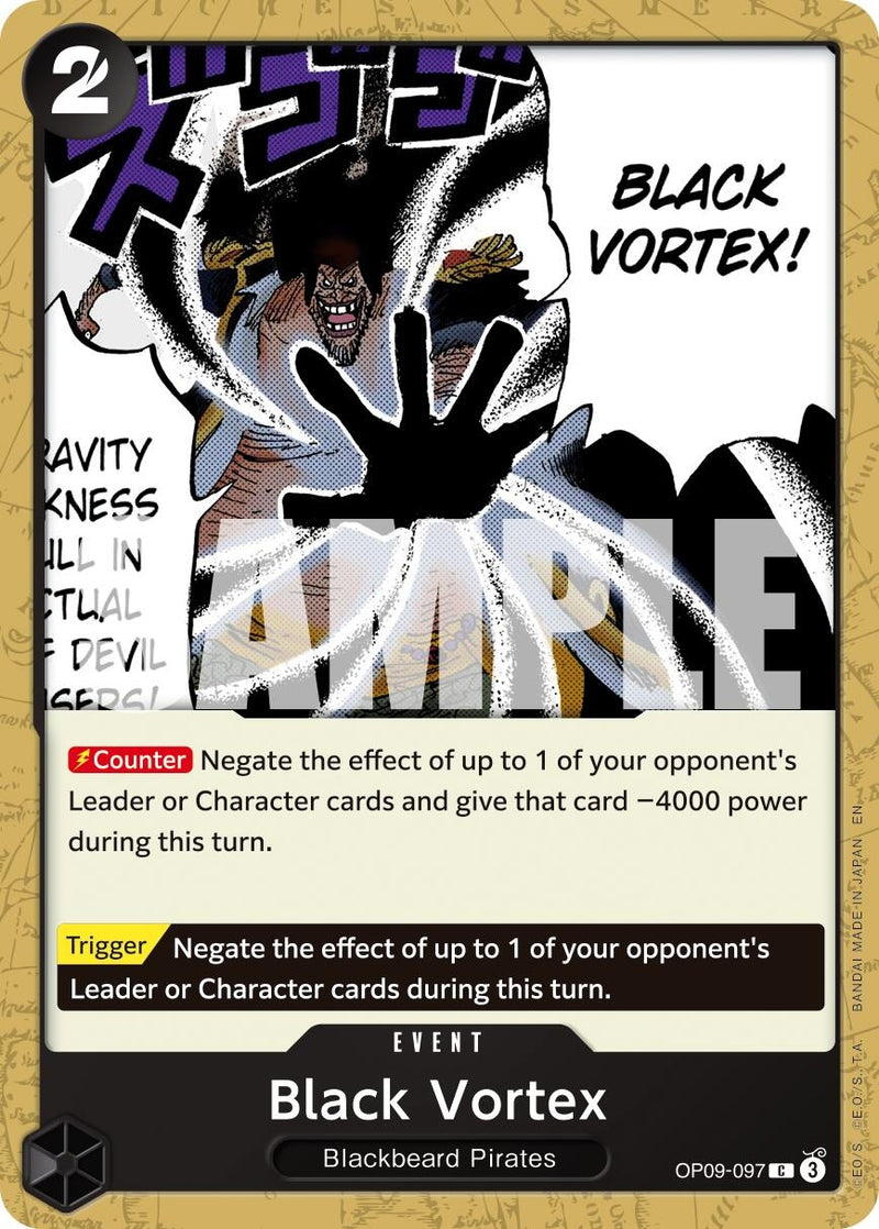 Image for Black Vortex (Reprint) (OP09-097) (Premium Booster -The Best- Vol. 2) - One Piece Card Game
