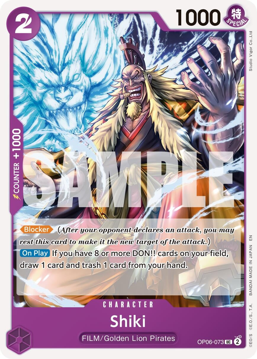 Image for Shiki (Reprint) (OP06-073) (Premium Booster -The Best- Vol. 2) (PRB-02) - One Piece Card Game