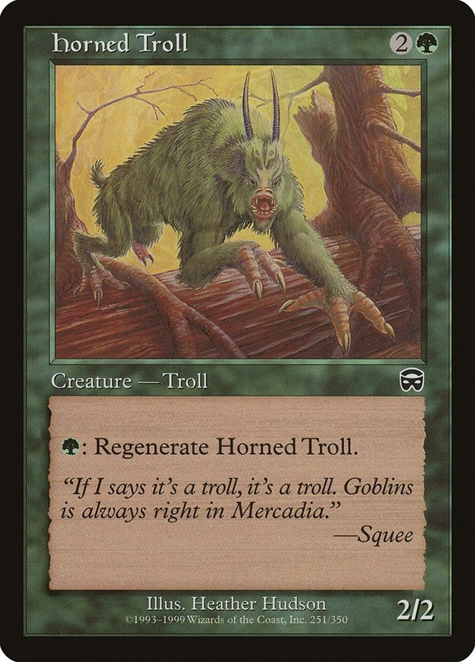 Horned Troll (251) (Mercadian Masques)