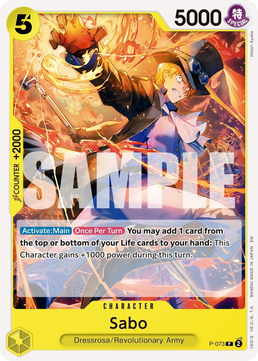 Image for Sabo - P-073 (Reprint) (P-073) (Premium Booster -The Best- Vol. 2) (PRB-02) - One Piece Card Game