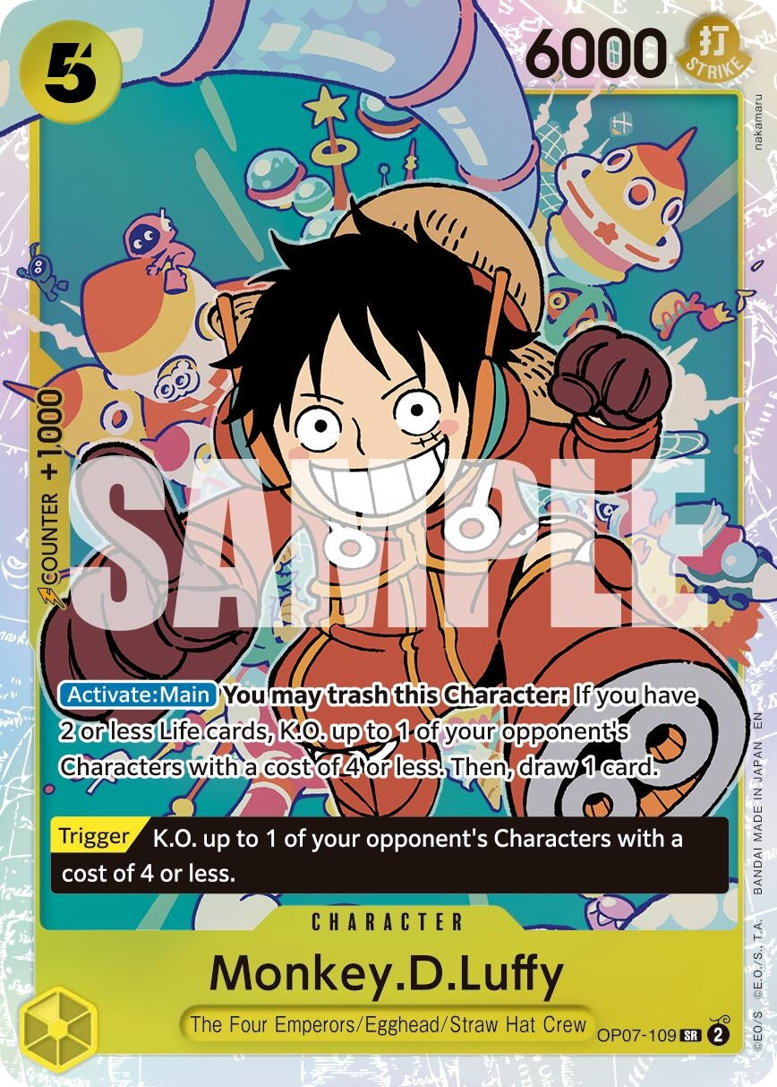 Image for Monkey.D.Luffy - OP07-109 (Reprint) (OP07-109) (Premium Booster -The Best- Vol. 2) (PRB-02) - One Piece Card Game