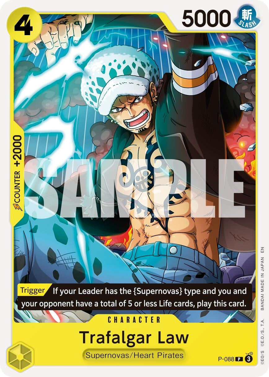 Image for Trafalgar Law -  P-088 (Reprint) (P-088) (Premium Booster -The Best- Vol. 2) (PRB-02) - One Piece Card Game