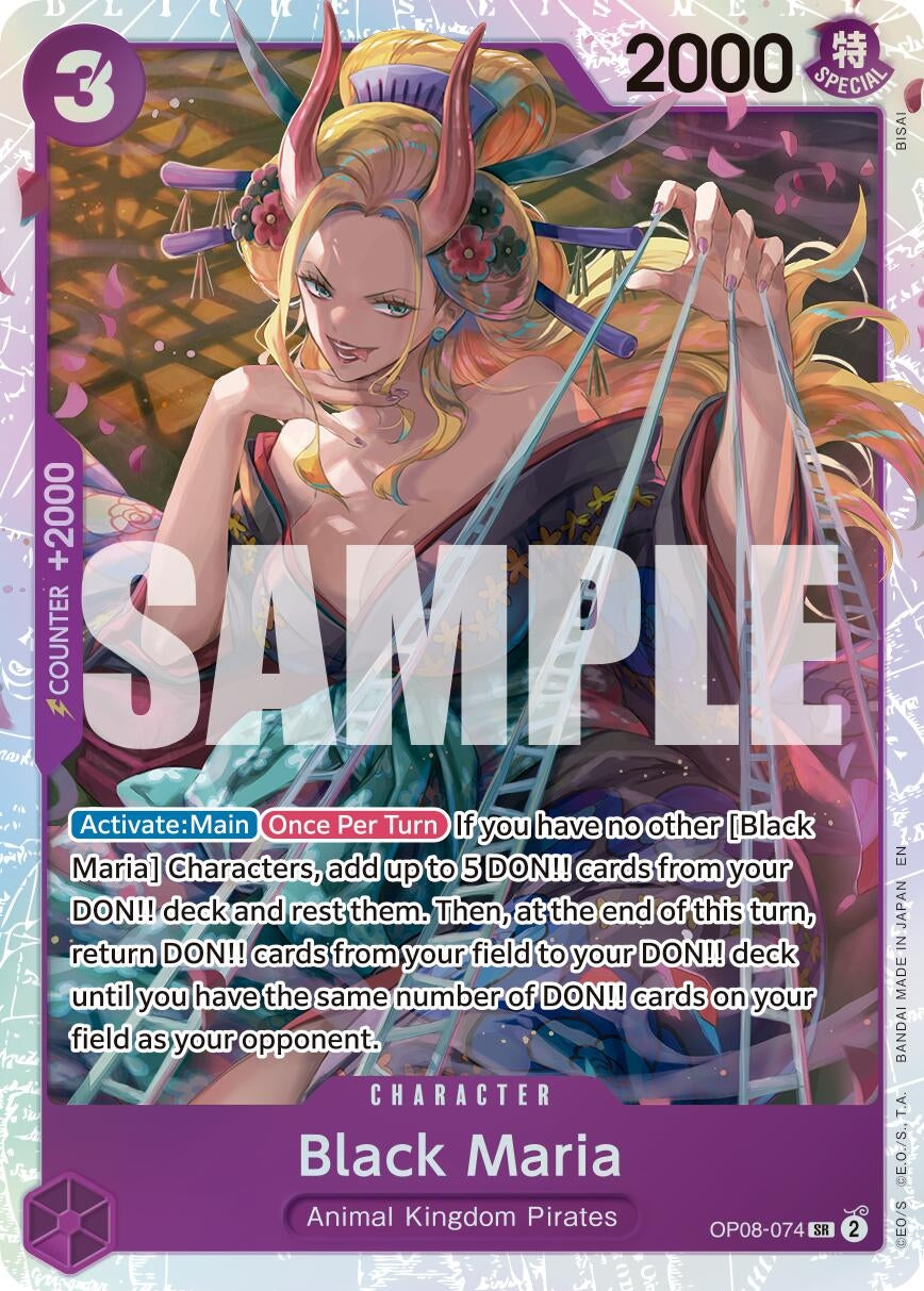 Image for Black Maria (Reprint) (OP08-074) (Premium Booster -The Best- Vol. 2) (PRB-02) - One Piece Card Game