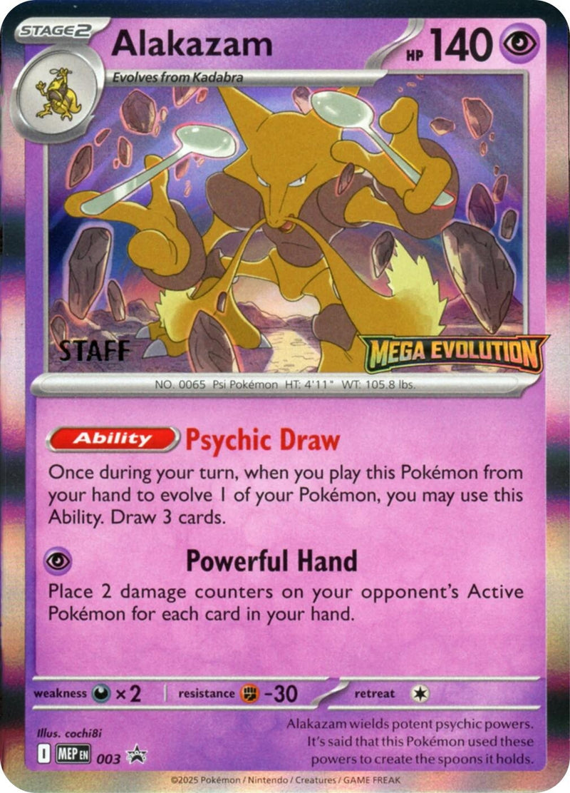 Alakazam - 003 (Staff) (003) (ME: Mega Evolution Promo)