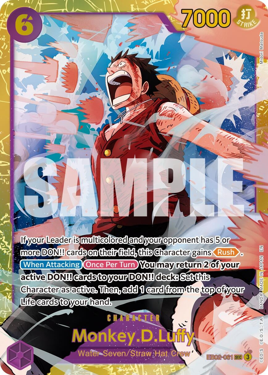 Image for Monkey.D.Luffy - EB02-061 (Reprint) (EB02-061) (Premium Booster -The Best- Vol. 2) (PRB-02) - One Piece Card Game