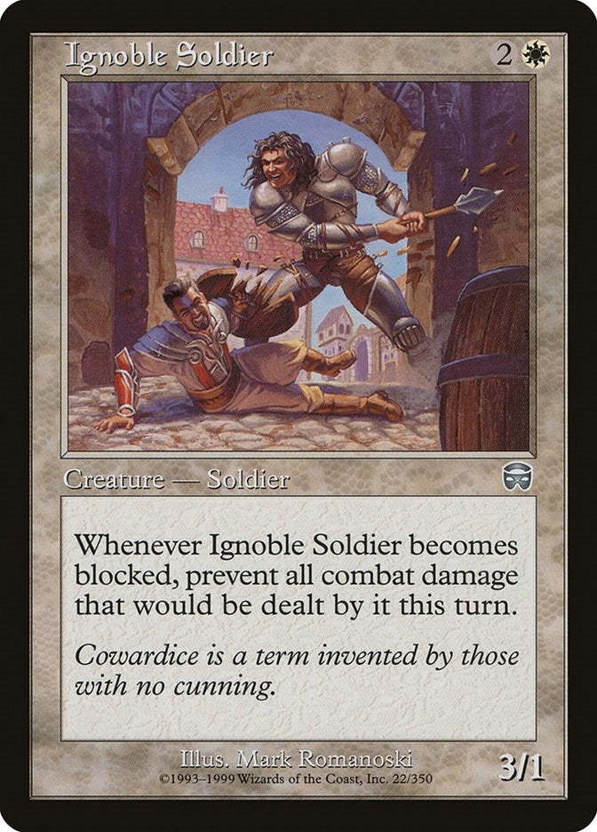 Ignoble Soldier (22) (Mercadian Masques)
