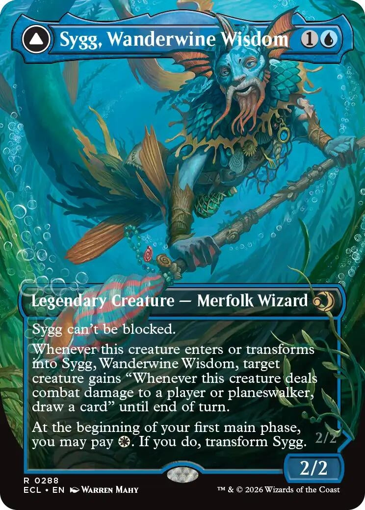 Sygg, Wanderwine Wisdom (Borderless) (288) (Lorwyn Eclipsed)
