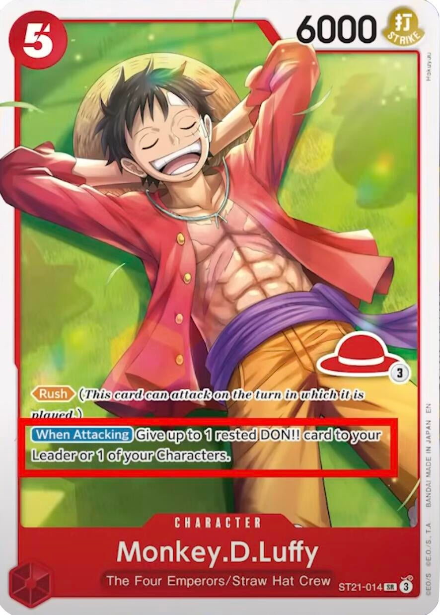 Image for Monkey.D.Luffy - ST21-014 (Luffy Deck) (ST21-014) (Learn Together Deck Set) (LT-01) - One Piece Card Game