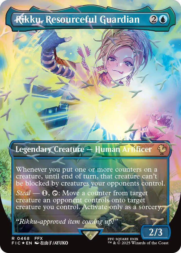 Rikku, Resourceful Guardian (Borderless) (Chocobo Track Foil) (468) (FINAL FANTASY)