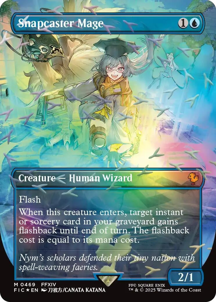 Snapcaster Mage (Borderless) (Chocobo Track Foil) (469) (FINAL FANTASY)