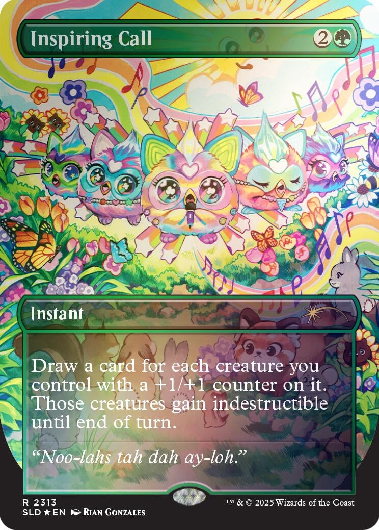 Inspiring Call (Rainbow Foil) (2313) (Secret Lair Drop Series)