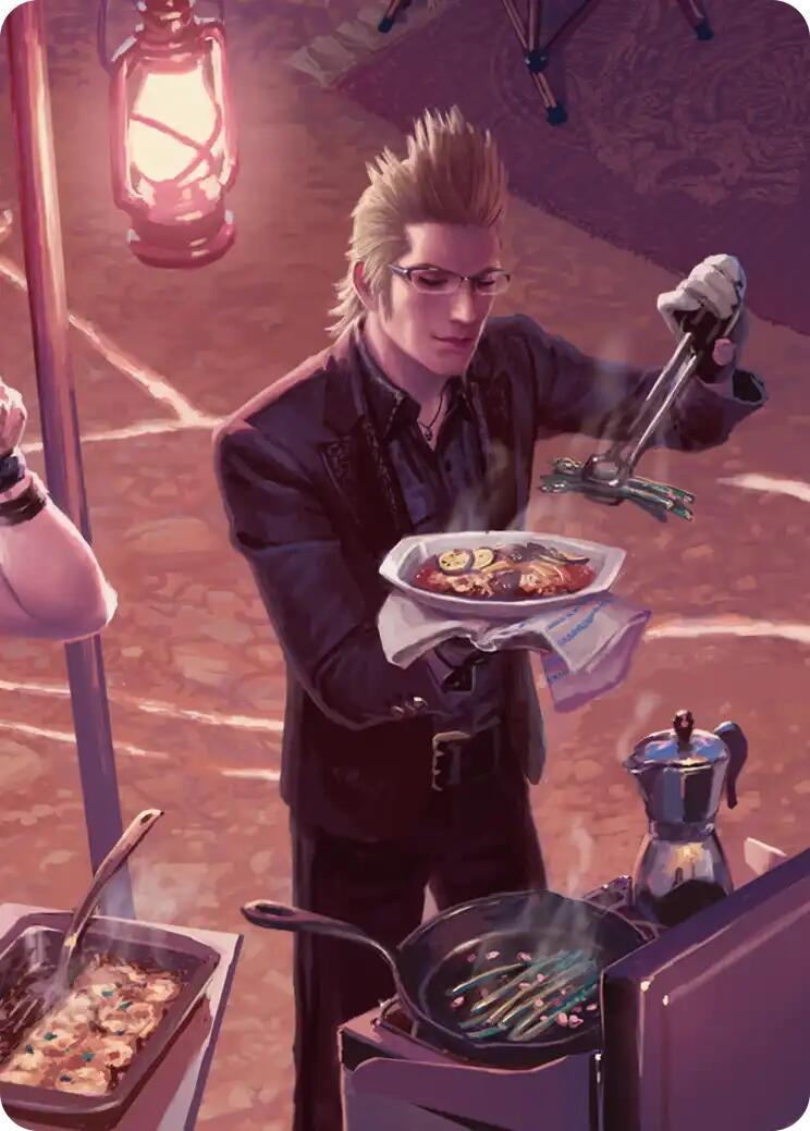 Campsite Cuisine Scene Art Card (23) (Art Series: FINAL FANTASY)