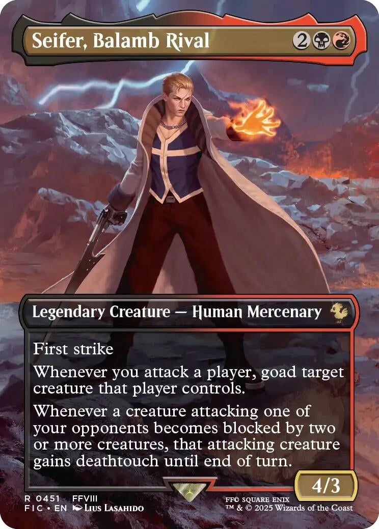Image for Seifer, Balamb Rival (Borderless) (451) (FINAL FANTASY) - Magic: The Gathering