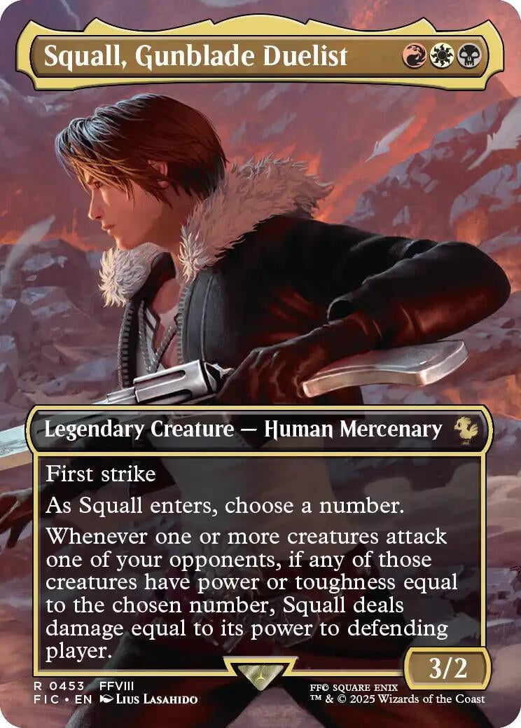 Squall, Gunblade Duelist (Borderless) (453) (FINAL FANTASY)