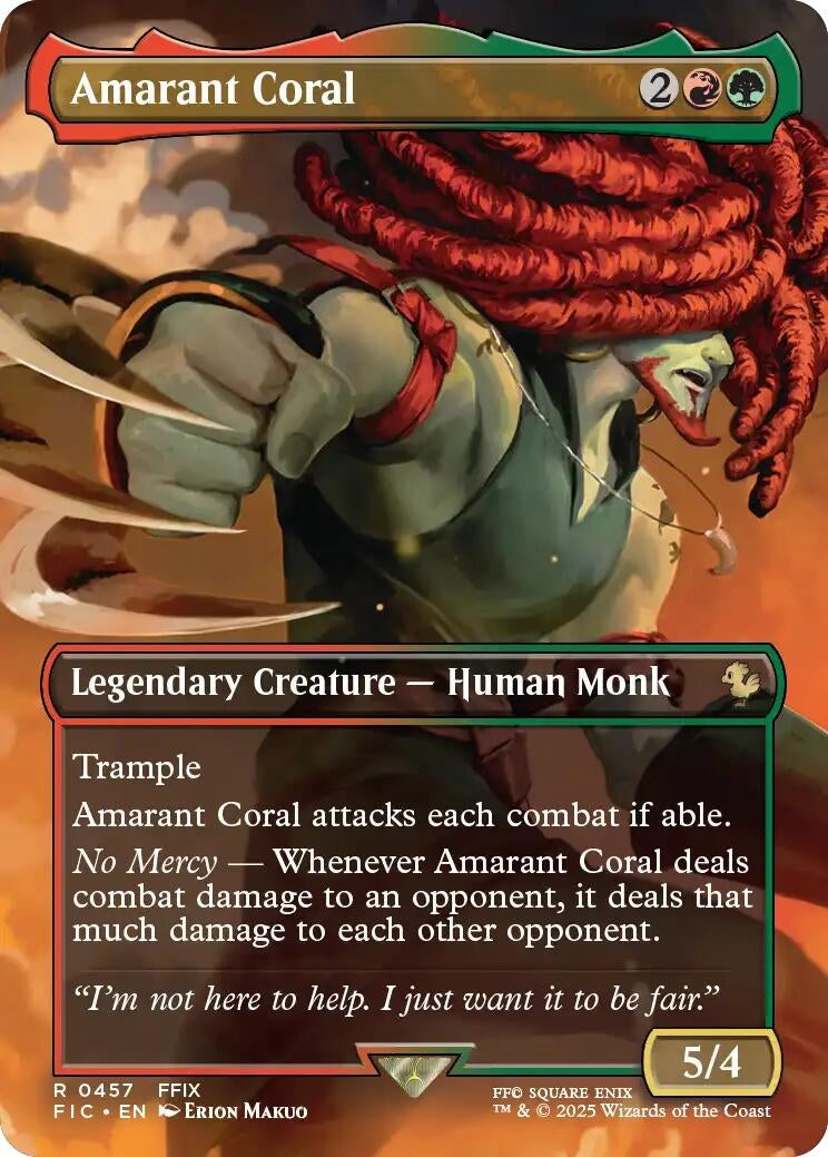 Amarant Coral (Borderless) (Commander: FINAL FANTASY)
