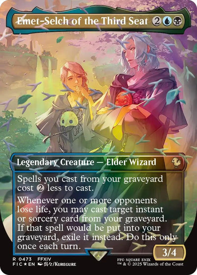 Emet-Selch of the Third Seat (Borderless) (Chocobo Track Foil) (Commander: FINAL FANTASY)