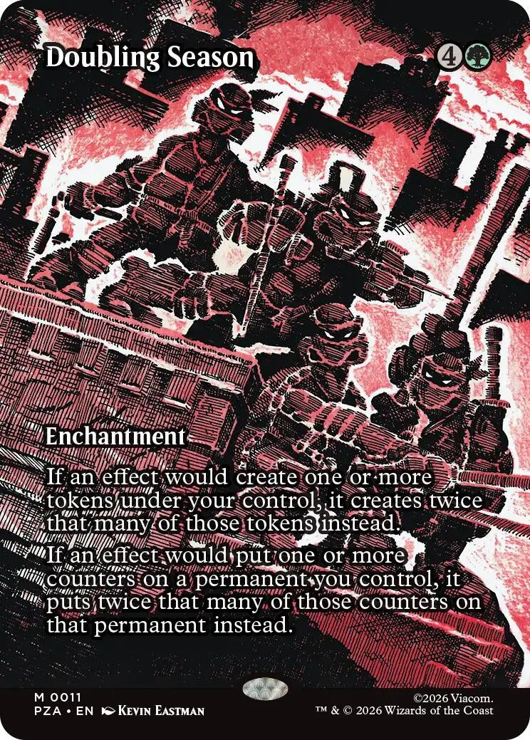 Doubling Season (Borderless) (11) (Teenage Mutant Ninja Turtles Eternal-Legal)